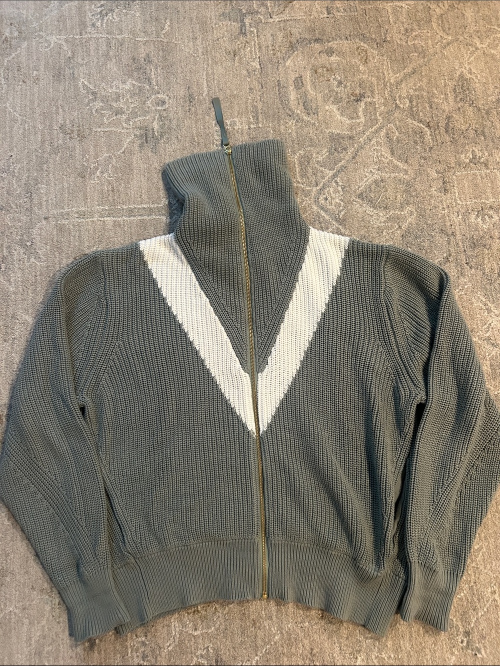 Varley zip cardigan sweater